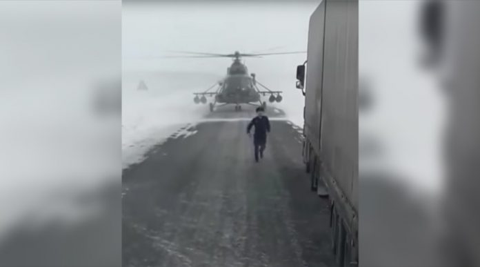 helicopter truck