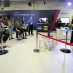 Η παρουσίαση του LION’S CITY 2018 από την κα. Natascha Giannakopoulos, Launch Manager City Bus, MAN Truck & Bus AG (δεξιά).