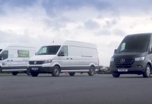 Drag race επαγγελματικών : Mercedes Sprinter vs Ford Transit vs VW Crafter