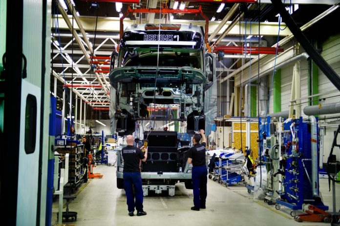 Volvo γραμμή παραγωγής