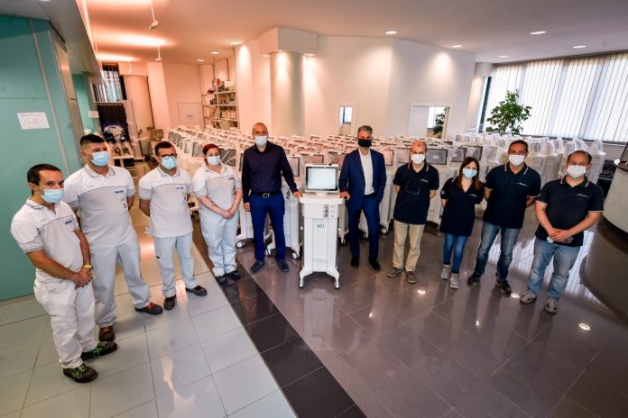 Assemblaggio e Area testing dei ventilatori polmonari in collaborazione con FCA presso la Siare di Valsamoggia