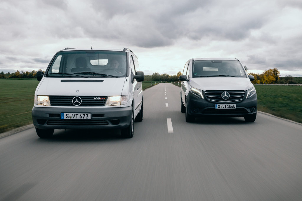 W25 years of Mercedes-Benz Vitoeiteres Sicherheitsfeature zum Jubiläum: Seit 25 Jahren ein verlässlicher Partner: der Mercedes-Benz VitoYet another safety feature to mark the anniversary: A reliable partner for 25 years: the Mercedes-Benz Vito