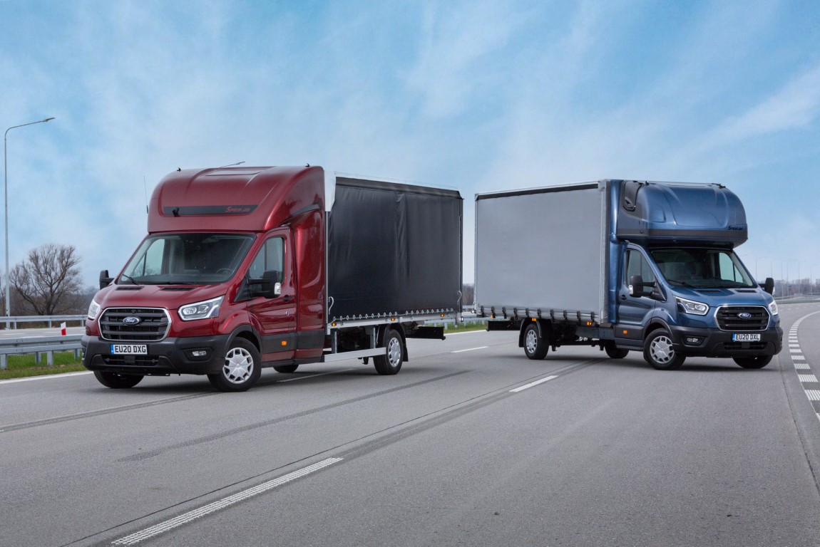 “Ford Transit L5 chassis cab with international transporter co