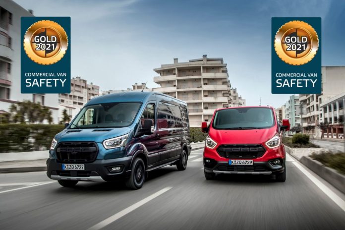 Ford Transit Custom Rated Gold by Euro NCAP for its Advanced Dri