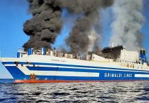 Διευκολύνσεις στους ιδιοκτήτες οχημάτων για τις συνέπειες της πυρκαγιάς στο πλοίο EUROFERRY OLYMPIA