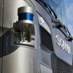 Truck for test of autonomous SAE Level 4 to run on a hub-to-hub route between Södertälje to Jönköping, Sweden