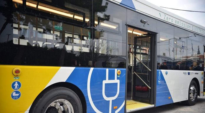 Το πρώτο ηλεκτρικό λεωφορείο στο αμαξοστάσιο για τεχνικές δοκιμές